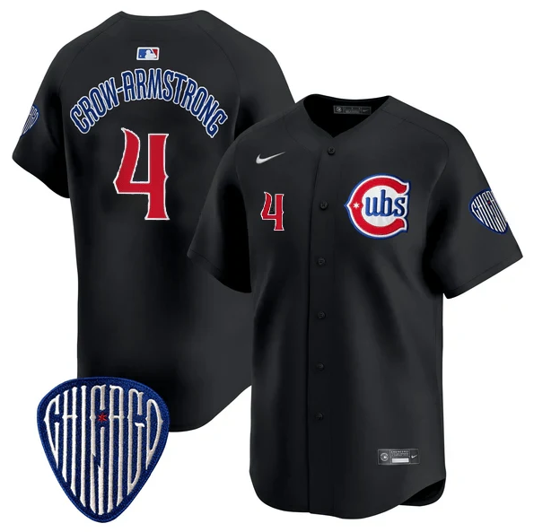 Chicago Cubs Pete Crow-Armstrong Alternate Vapor Premier Limited Black Jersey