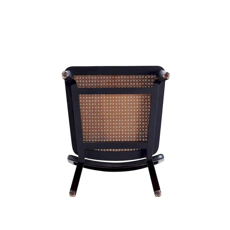 Giverny Dining Chair in Black and Natural Cane - Set of 2
