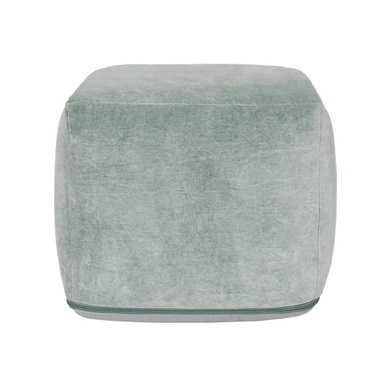 Villa by Classic Home Heirloom 18 Velvet Pouf