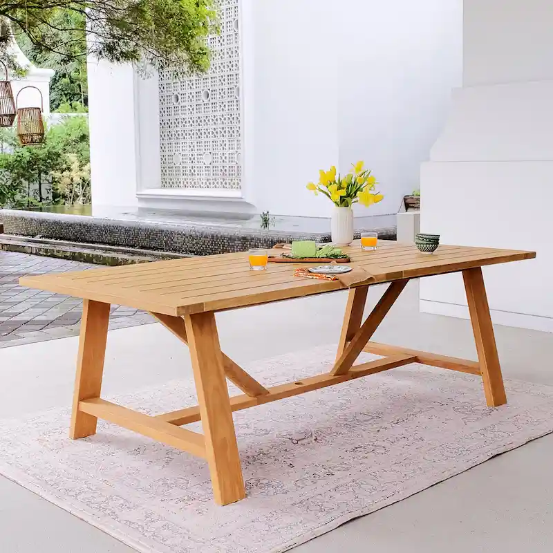 Cambridge Casual Nashville Teak Wood Outdoor Dining Table