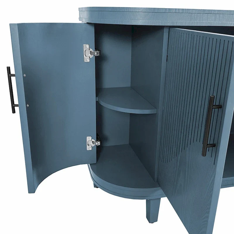 47.2-Inch Wooden Console Table & Coffee Bar Cabinet