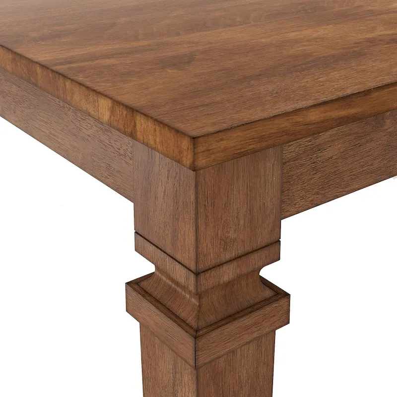 Elena Solid Wood Extendable Dining Table - Classic Style