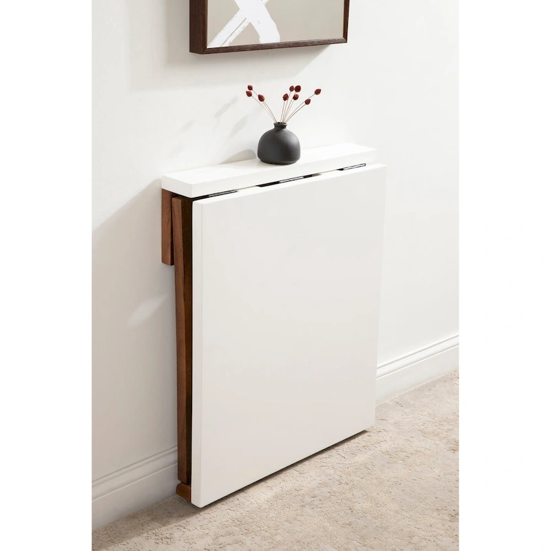 Kate and Laurel Kaya Wood Wall-Mounted Table - 24x33x31