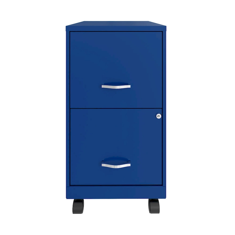 Space Solutions 18  2 Drawer Smart Vertical File Cabinet, Classic Blue