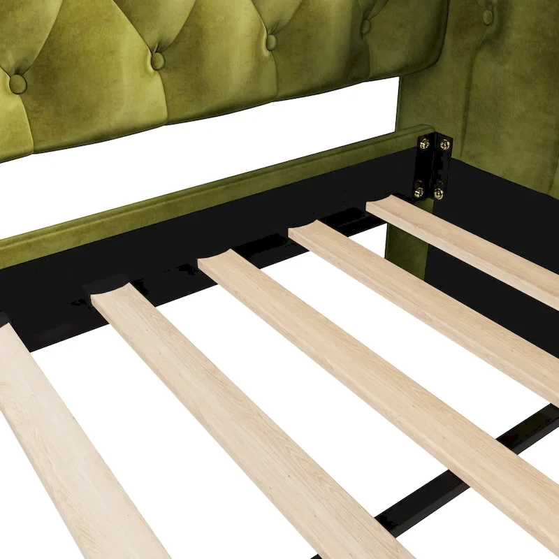 Christopher Knight Home - Augusta Velvet Upholstered Tufted Daybed with Trundle Design