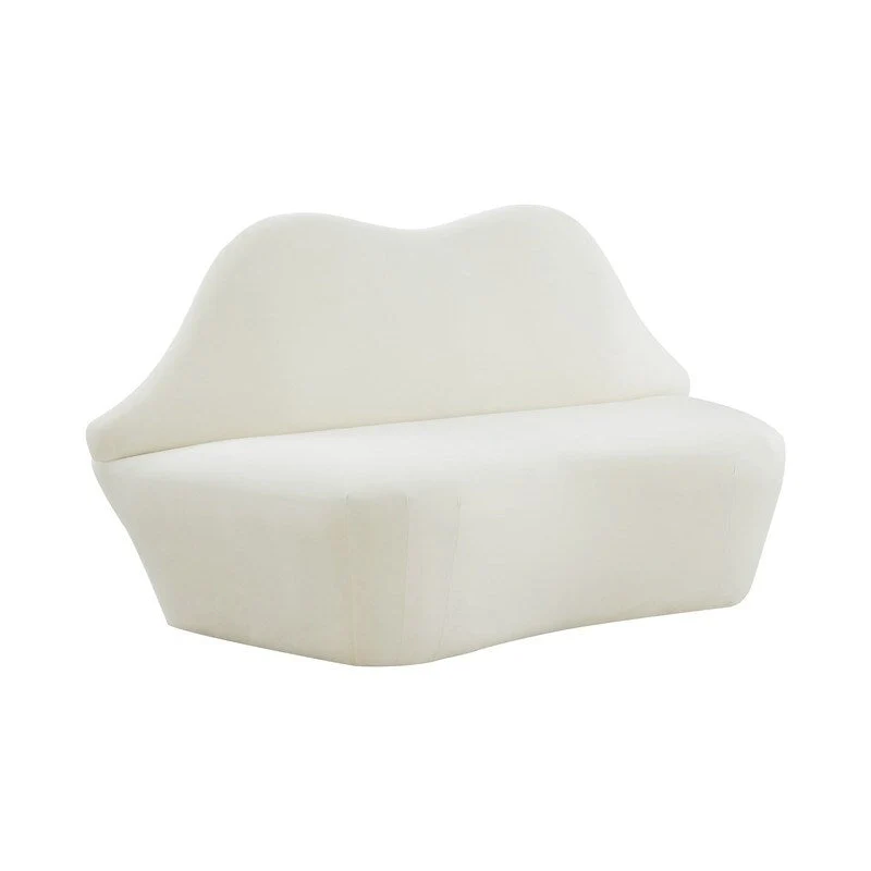 Lips Velvet Settee - 67.7 W x 29.1 D x 36 H