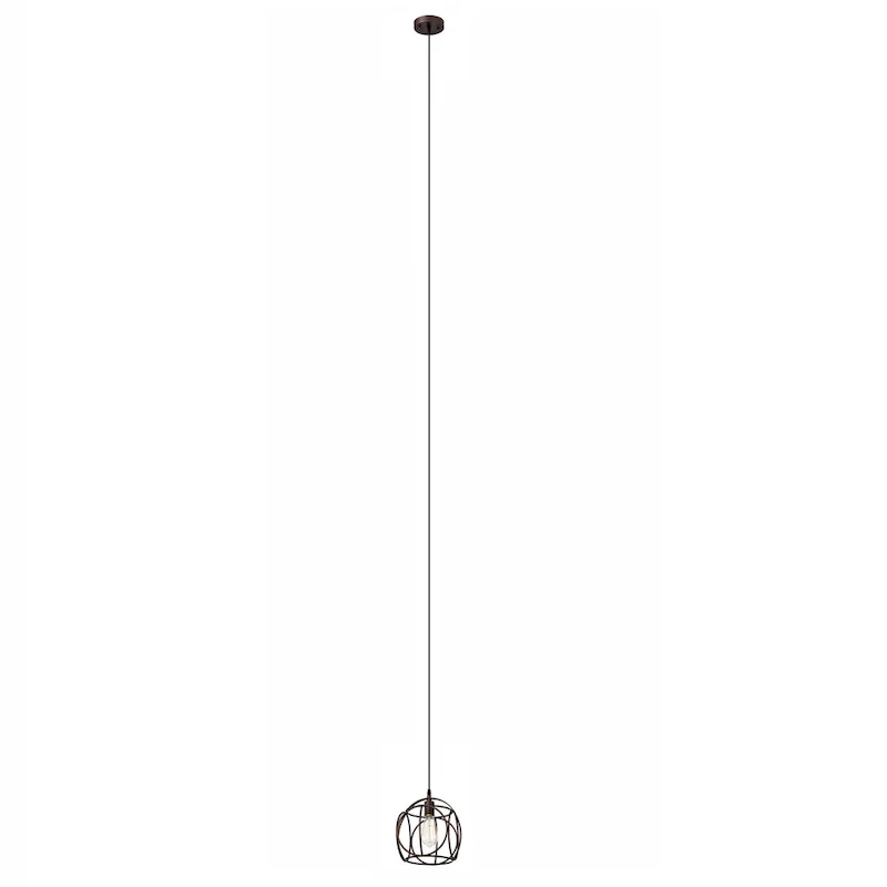 1-light Oil Rubbed Bronze Hanging Pendant