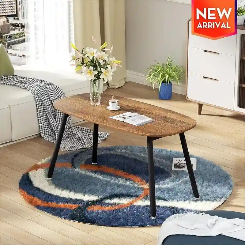 Folding Coffee Table Rustic Farmhouse Coffee Tables - 31.5D x 15.7W x 17.7H