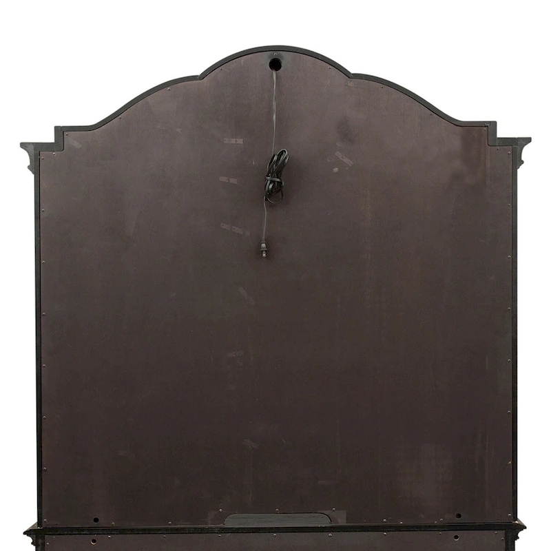 Copper Grove Chesapeake Wire Brushed Antique Black Credenza Hutch