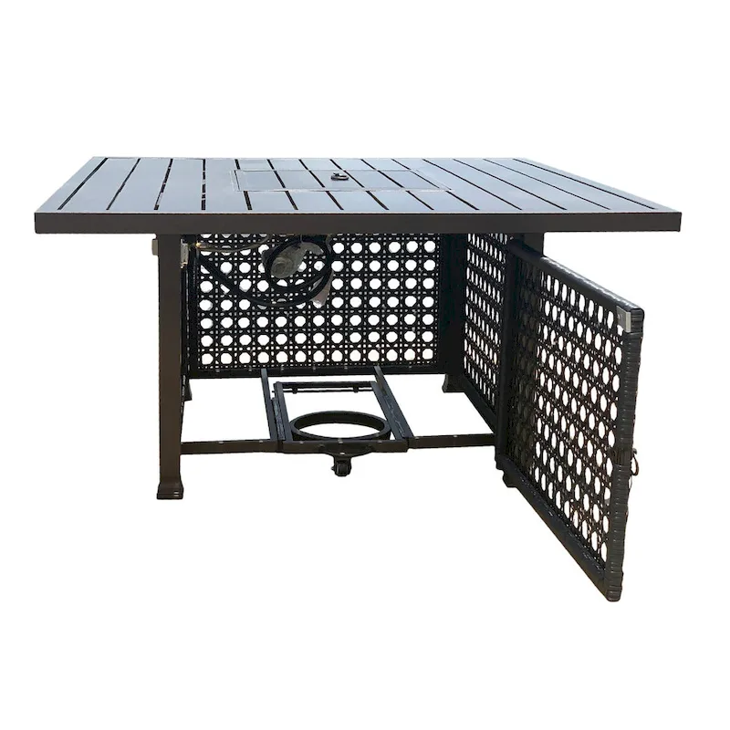 Monterey Backyard Casual Propane Fire Pit Table - N/A