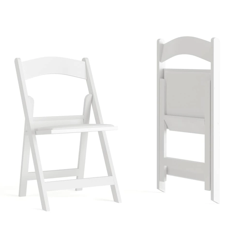 Set of 2 Folding Chairs with Padded Seats - 18D x 17.25W x 30.75H