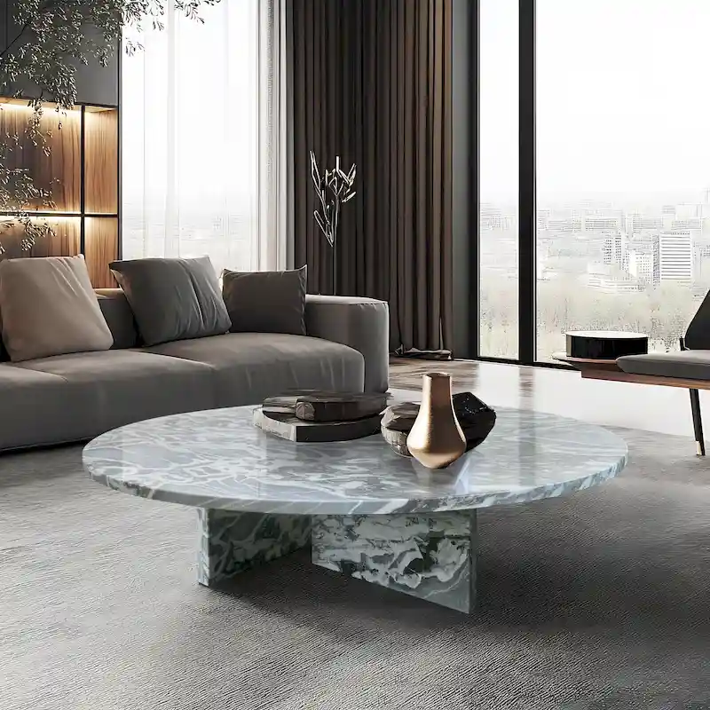 35.4  Natural Marble Stone Coffee Table