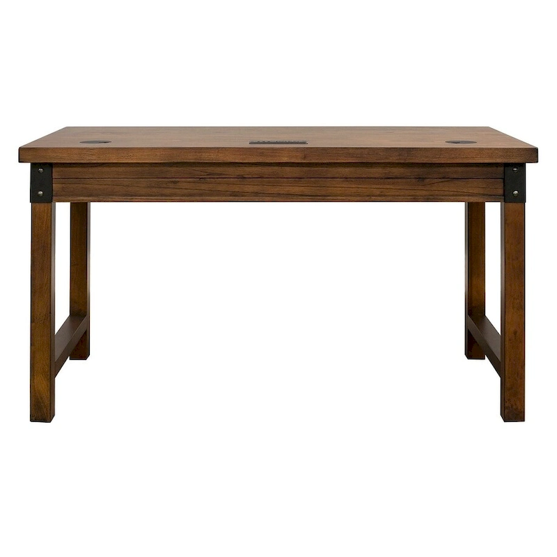 Addison Rustic Writing Desk, Writing Table, Office Desk, Brown