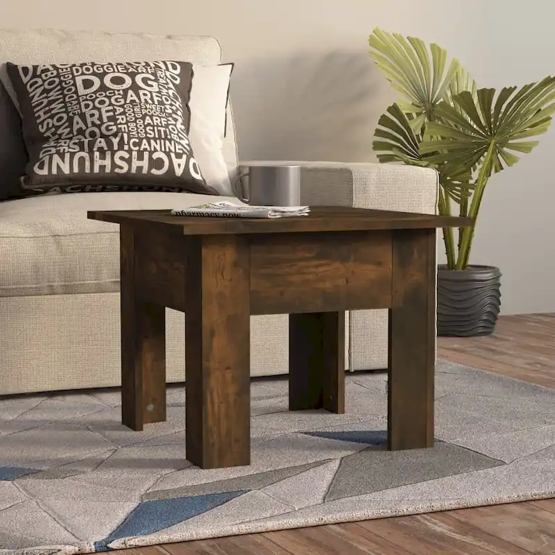 Sonoma Oak / Gray / White / Concrete Gray / Black Square Coffee Table – Modern Style, Living Room Use