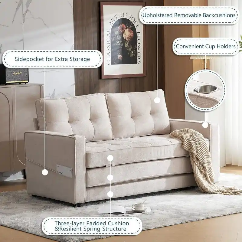 VINGLI Loveseat Sleeper