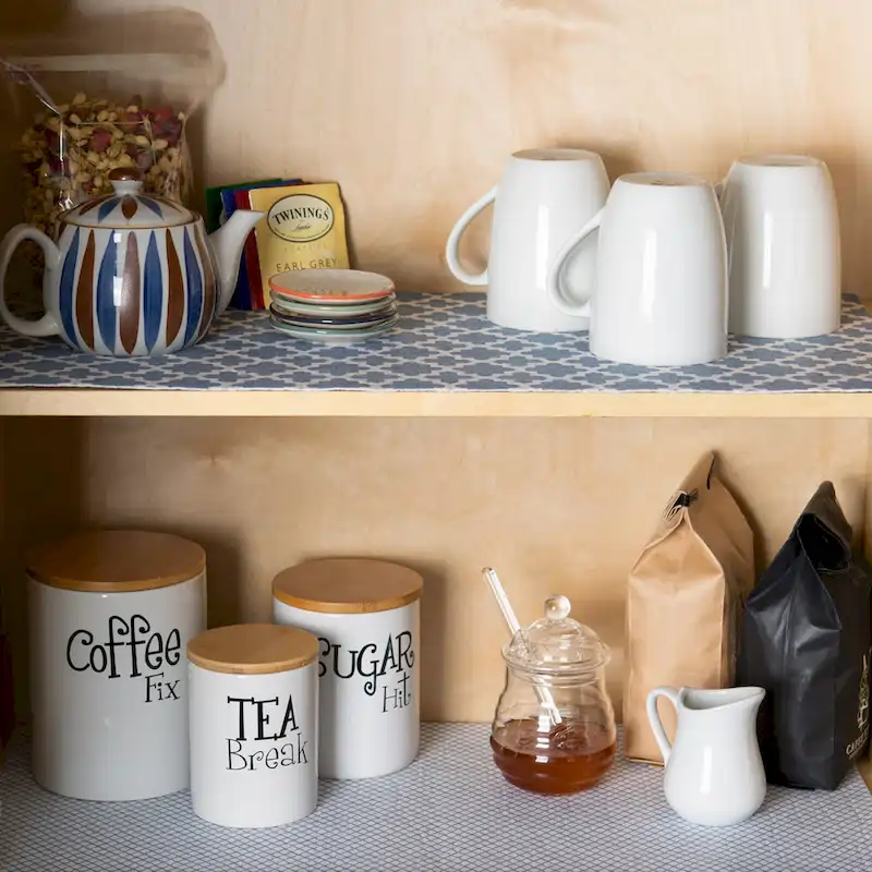 DII Grey Lattice Shelf Liner (Set of 2)