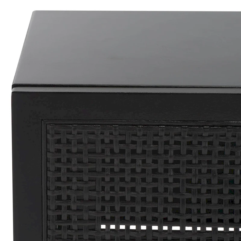 SAFAVIEH Capitola 2-Drawer Rattan Console Table - 42 In. W x 14 In. D x 31 In. H - 42Wx14Dx31H