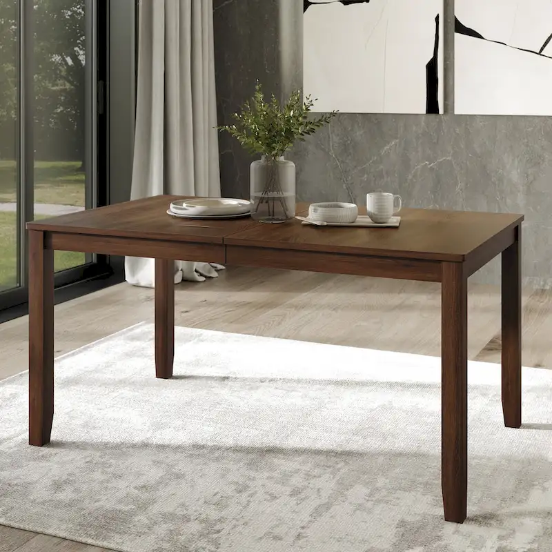 Minimalist Wood Veneer Dining Table | Seats 6 | 5 Color Options