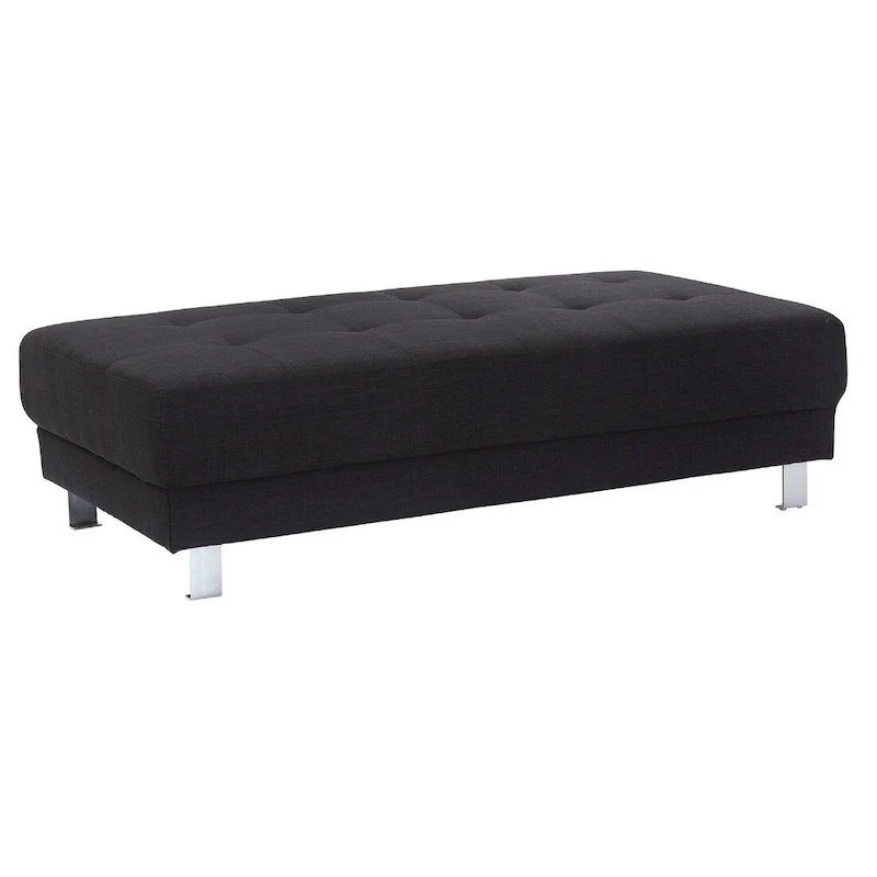 Riveredge Linen Upholstered Ottoman