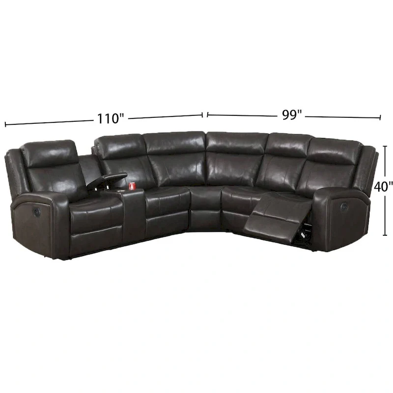 3 Pieces Power Motion Sectional