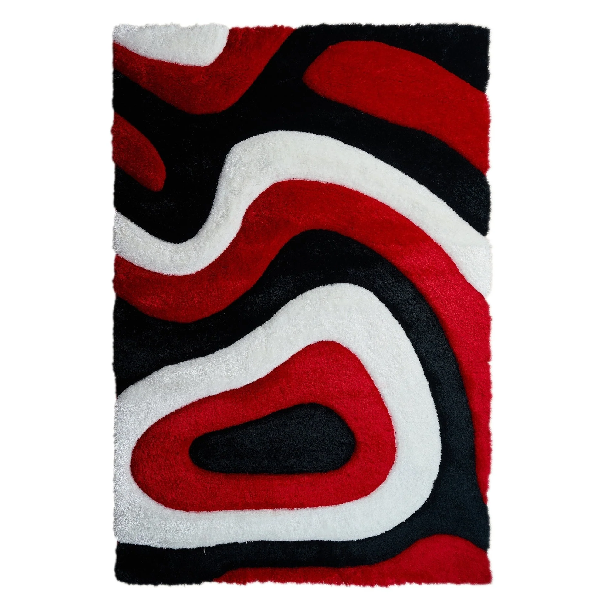 Mateos Shag Abstract Designed Area Rug