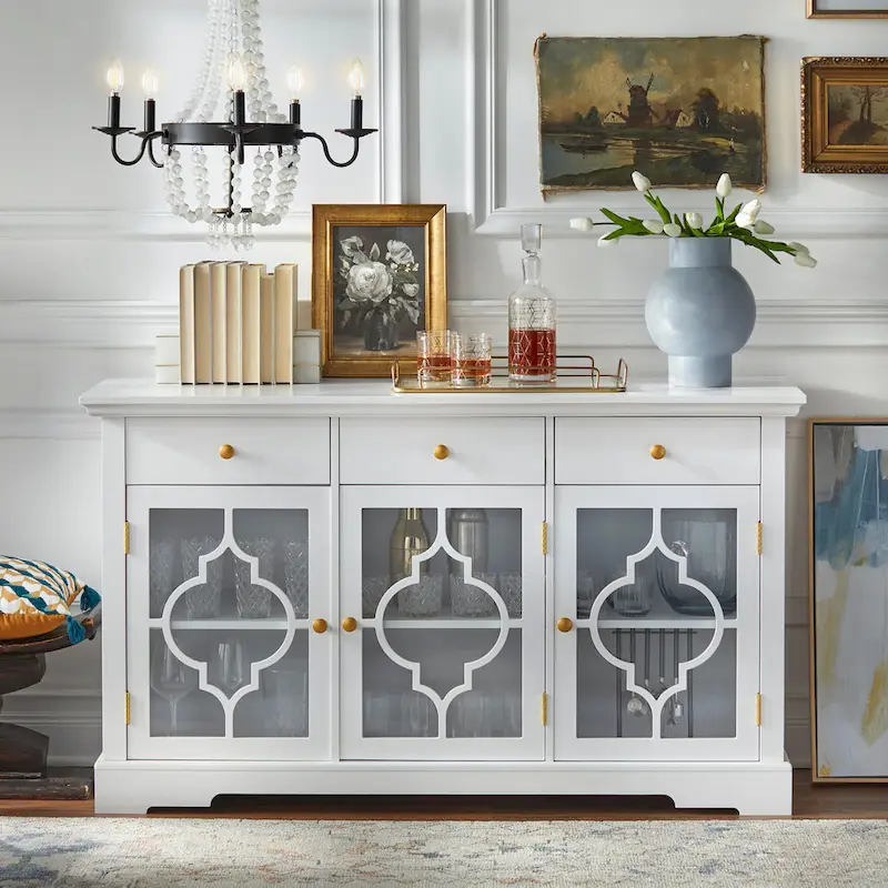 Lifestorey Giana Glass Front Sideboard