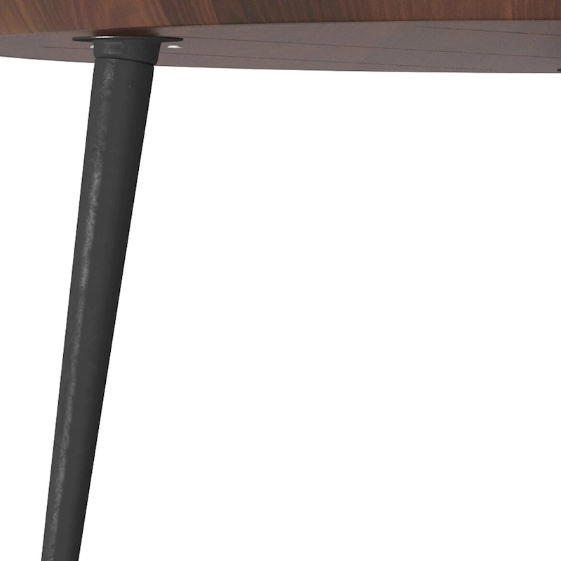 WYNDENHALL Joellla Modern Industrial Coffee Table in Cognac - 30 d x 30 w x 16 h