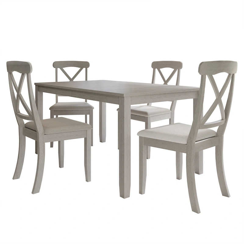 CraftPorch Farmhouse Style 5-piece Wooden Dining Set