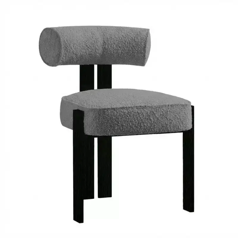 Modern Accent Dining Chairs, Dining Room Chairs, Ergonomic Curved Back Support, Sturdy Rubber Wood Legs, for Living Room, Dining Room, Kitchen