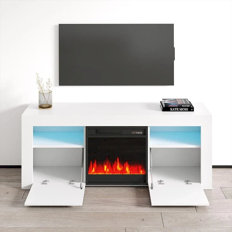 58-inch Electric Fireplace TV Console