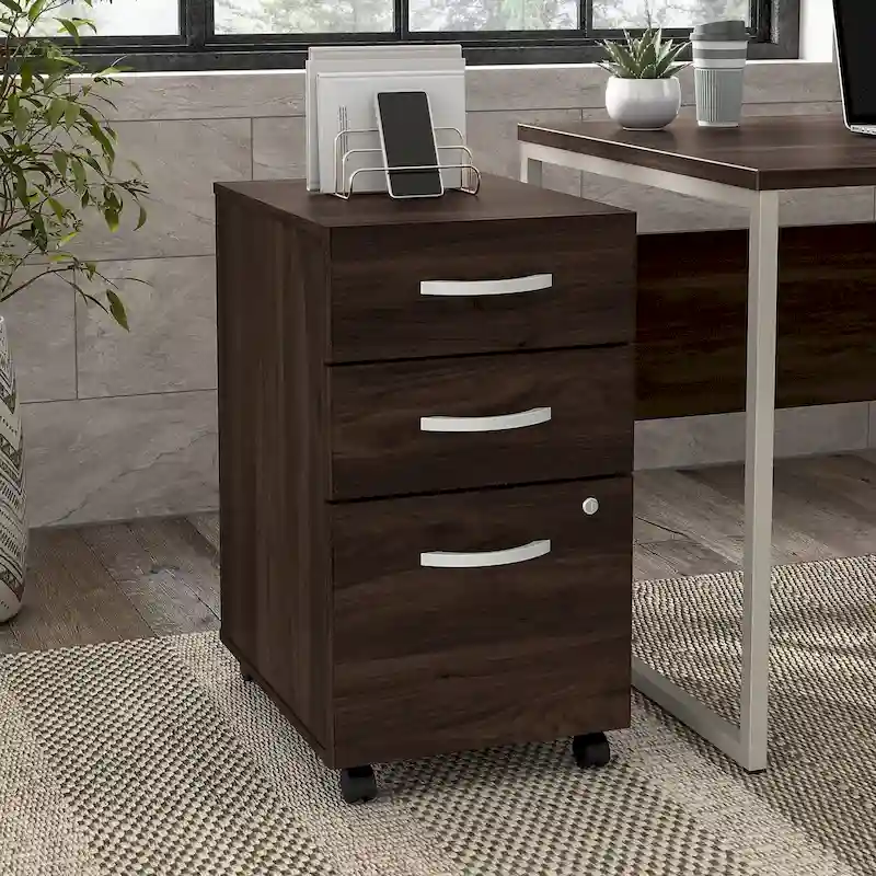 Hybrid 3 Drawer Mobile File Cabinet by Bush Business Furniture