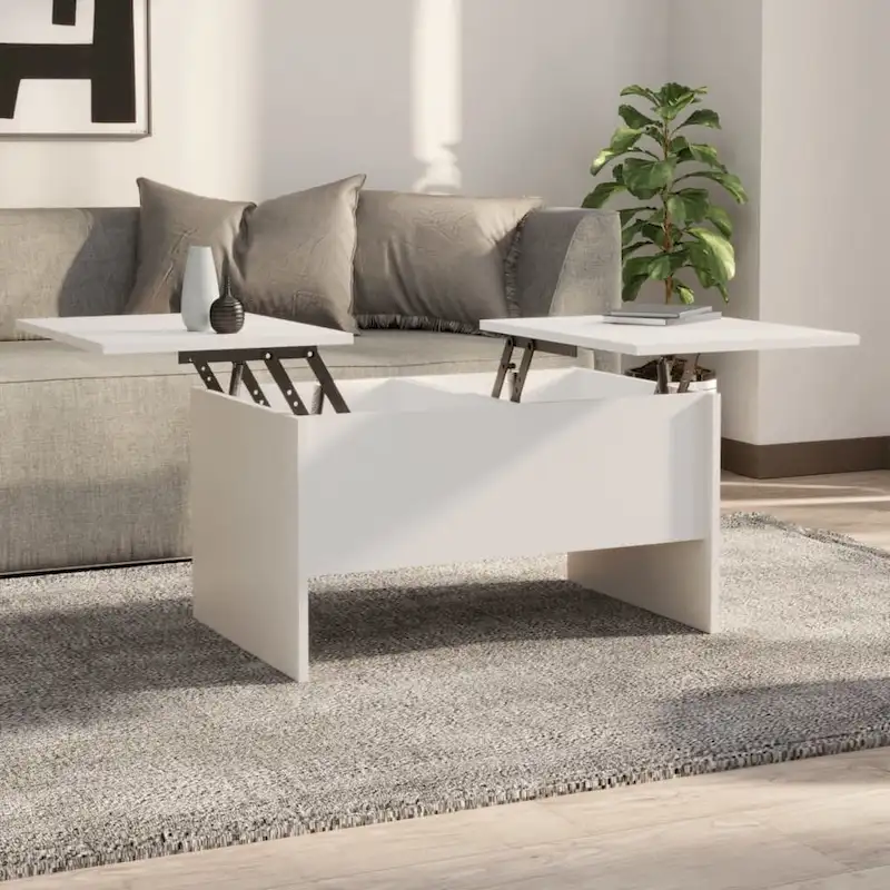 vidaXL Coffee Table Lift Top End Table Accent Side Sofa Table Engineered Wood - 31.5 x 19.7 x 16.7