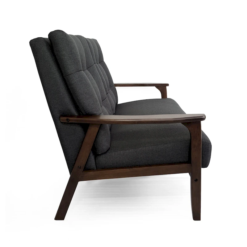 Aries Mid-century 2-piece Fabric Sofa Set by Christopher Knight Home