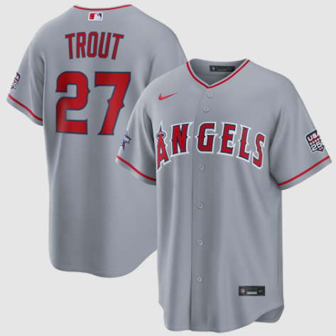2026 All-Star Game Los Angeles Angels Mike Trout Gray Replica Jersey