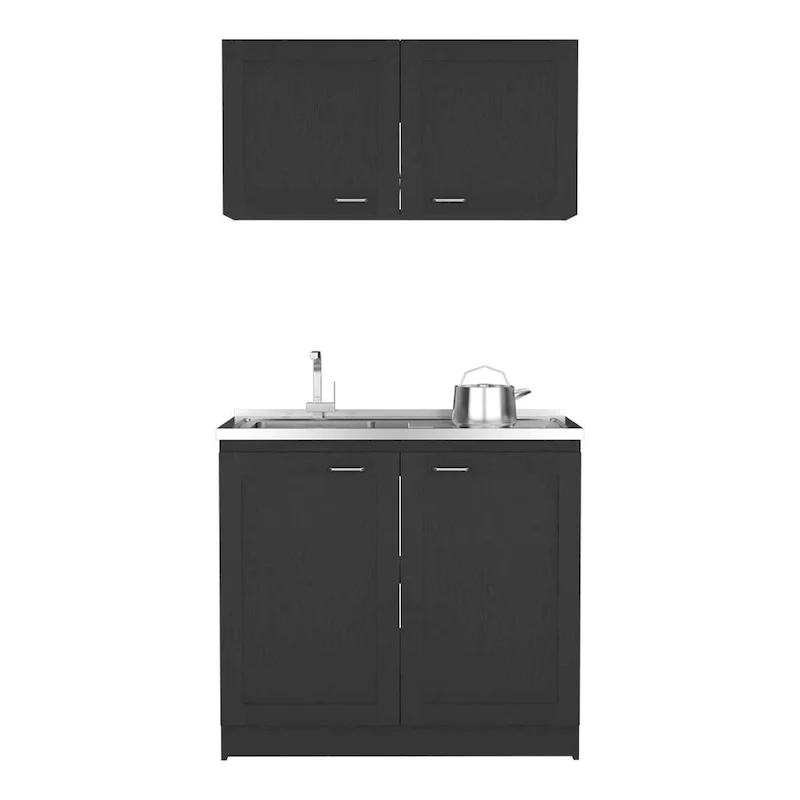 Cabinet Set, Garage, Black,30,8 H X 39,3 W X 20,4D
