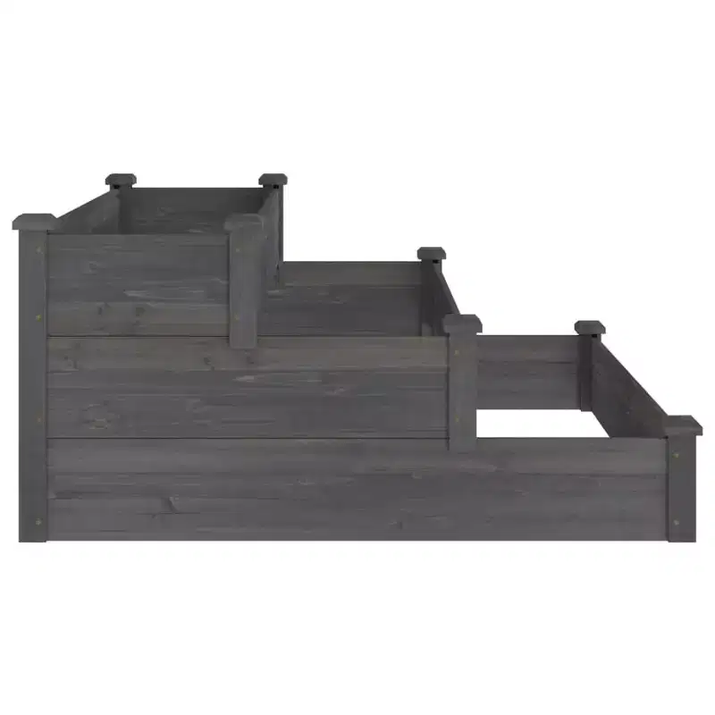 vidaXL Garden Raised Bed Strawberry Planter Vegetable Herb Bed Solid Wood Fir