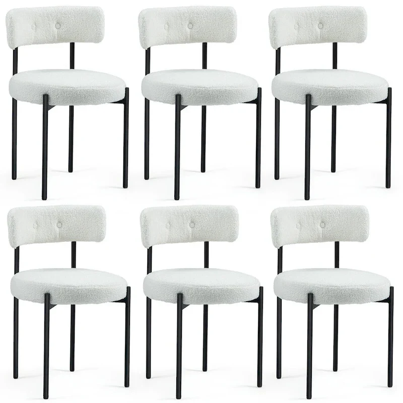 AVAWING Dining Chairs Mid-Century Modern Kitchen Chairs Set of 6