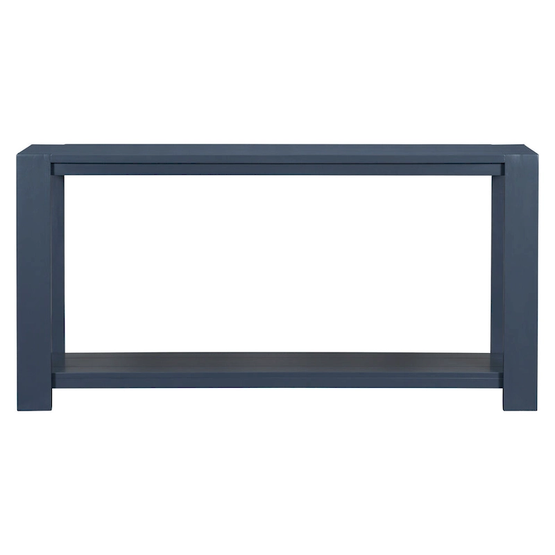 Narrow Long Entryway Console Table Side Table with Bottom Shelf