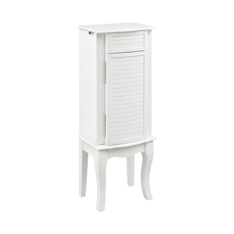 Rectangular Jewelry Armoire - 35.5  - White