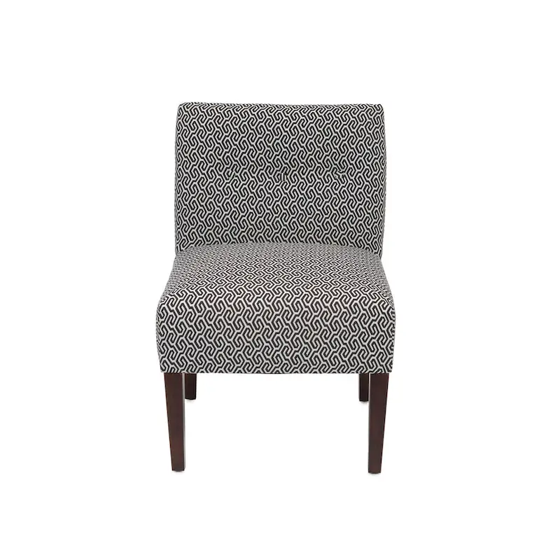 Samantha Transitional Button Tufted Slipper Chair