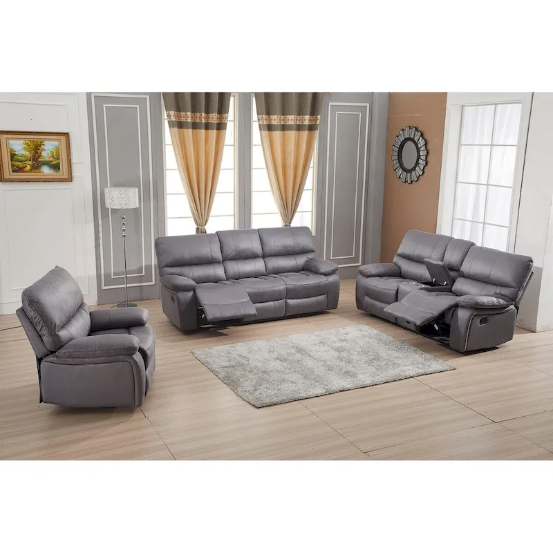 Microfiber Reclining Sofa, Loveseat and Chair