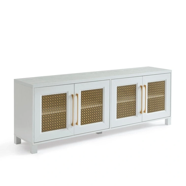 69.5 Wood TV Stand Media Console Entertainment Center