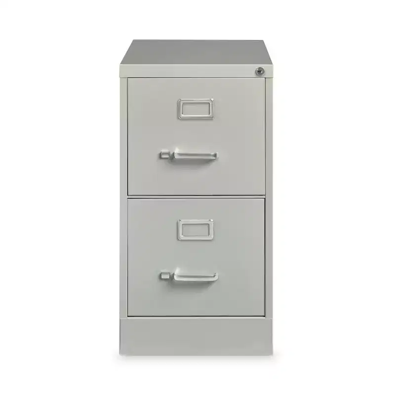 Alera Two-Drawer Economy Vertical File, Letter-Size File Drawers, 15 x 26.5 x 28.37, Light Gray