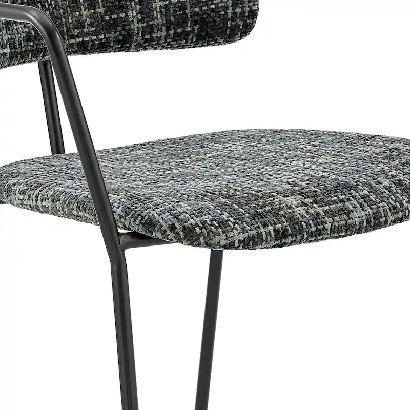 Alivia Fabric Dining Side Arm Chair, (Set of 2)