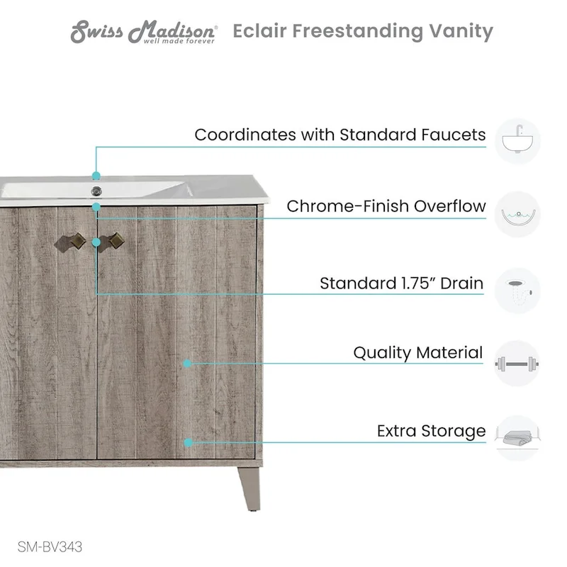 Pur 16.5  Square Wall-Mount Bathroom Sink - Brown