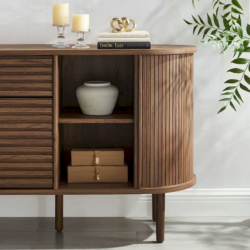 Harlan 67  Fluted Oval Sideboard Cabinet