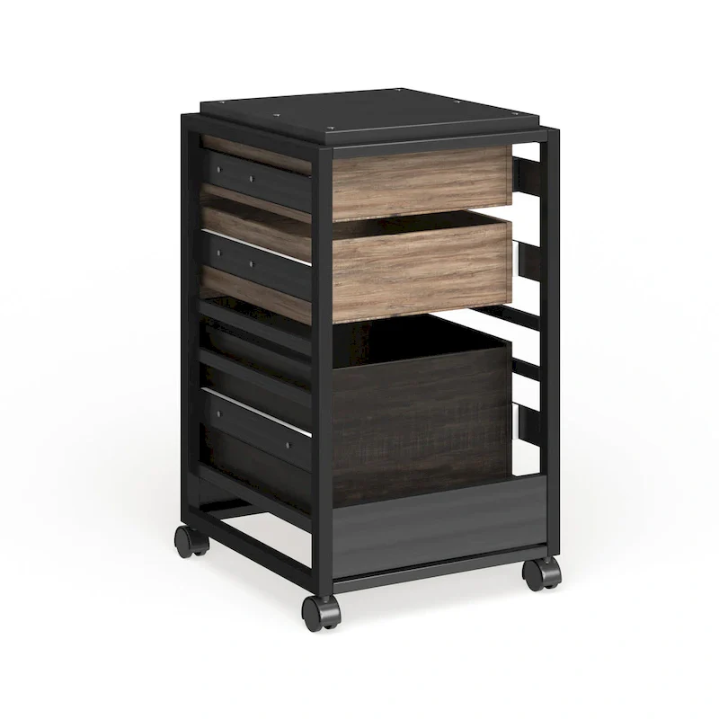 Refinery 3-drawer Mobile File Cabinet
