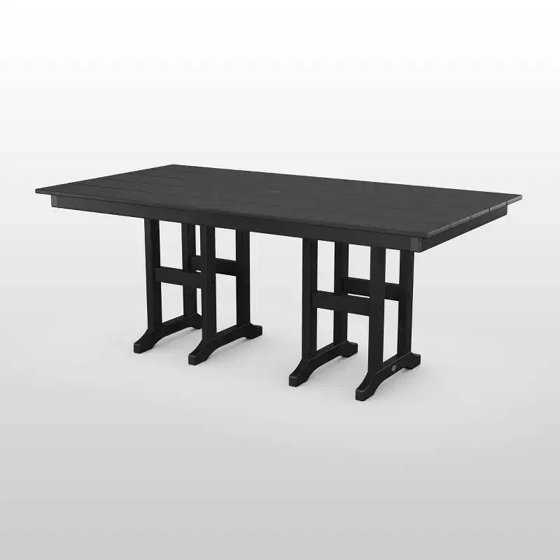 POLYWOOD 37 x 72 Rectangle Farmhouse Outdoor Dining Table