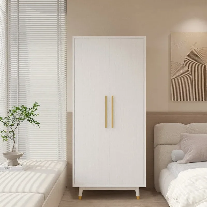 2-Door Wooden Wardrobe