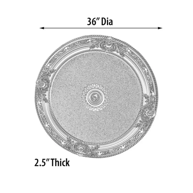 Blanco Round Chandelier Ceiling Medallion 36in